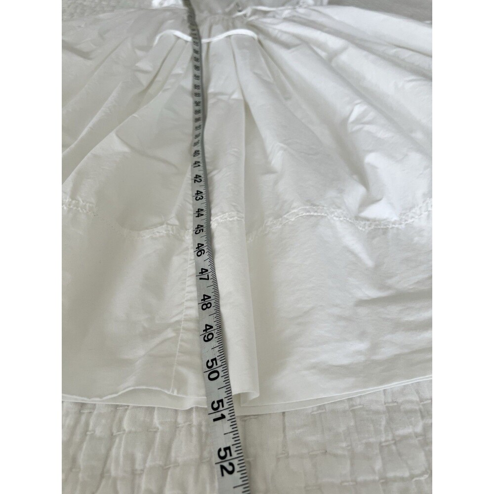 J. Crew White Midi Dress with Drawstring Waist - Picture 13 of 14